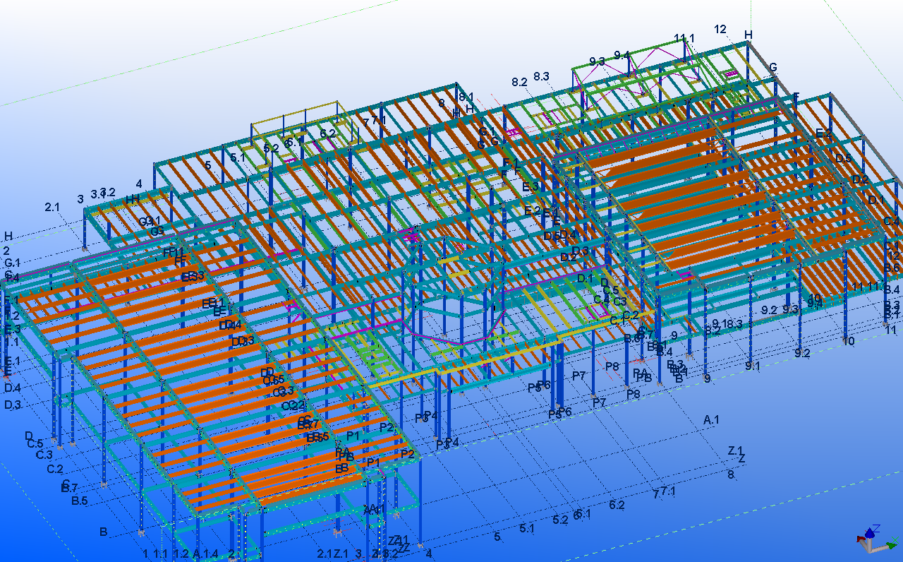 Moorestown Library Tekla Model